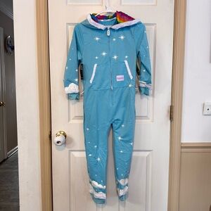 TIPSY ELVES Unisex RAINBOW UNICORN JUMPSUIT COSTUME Halloween Kids NWT Size L